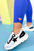 SSYS Ankle Bow Hem High Waist Cobalt Blue Leggings *FINAL SALE*