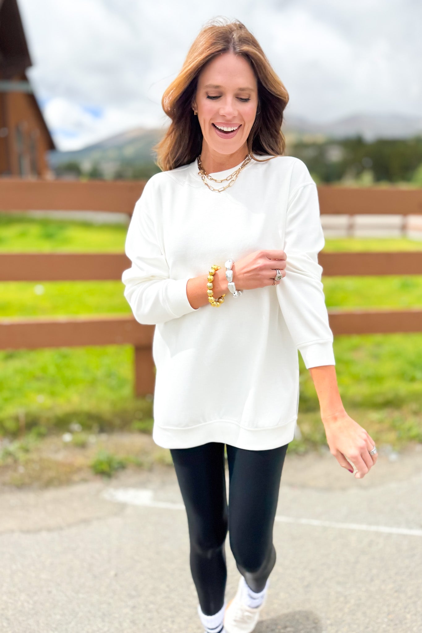 SSYS Lilly Air Sweatshirt In White