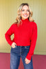 Red Knit Sweater *FINAL SALE*