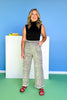 Animal Print Drawstring Waist Pants