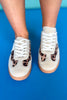 Beige Animal Print Slip On Sneakers