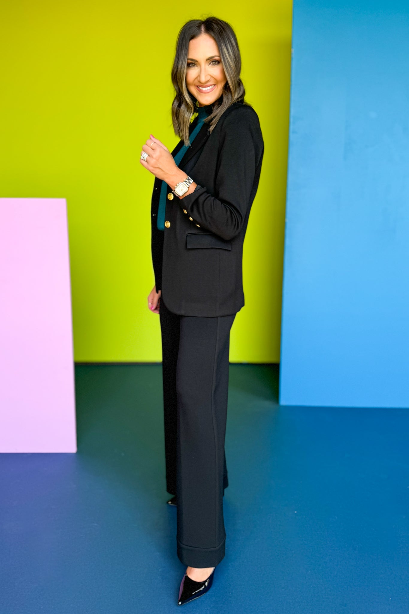 SSYS The Lexi Air Trousers In Black, ssys fall collection, ssys fall, fall style, fall outfit, must have fall, elevated fall, mom style, office style, office outfit, fall pants, elevated pants, ssys pants, ssys by mallory fitzsimmons