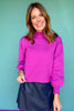SSYS Merritt Mock Neck Sweater In Orchid