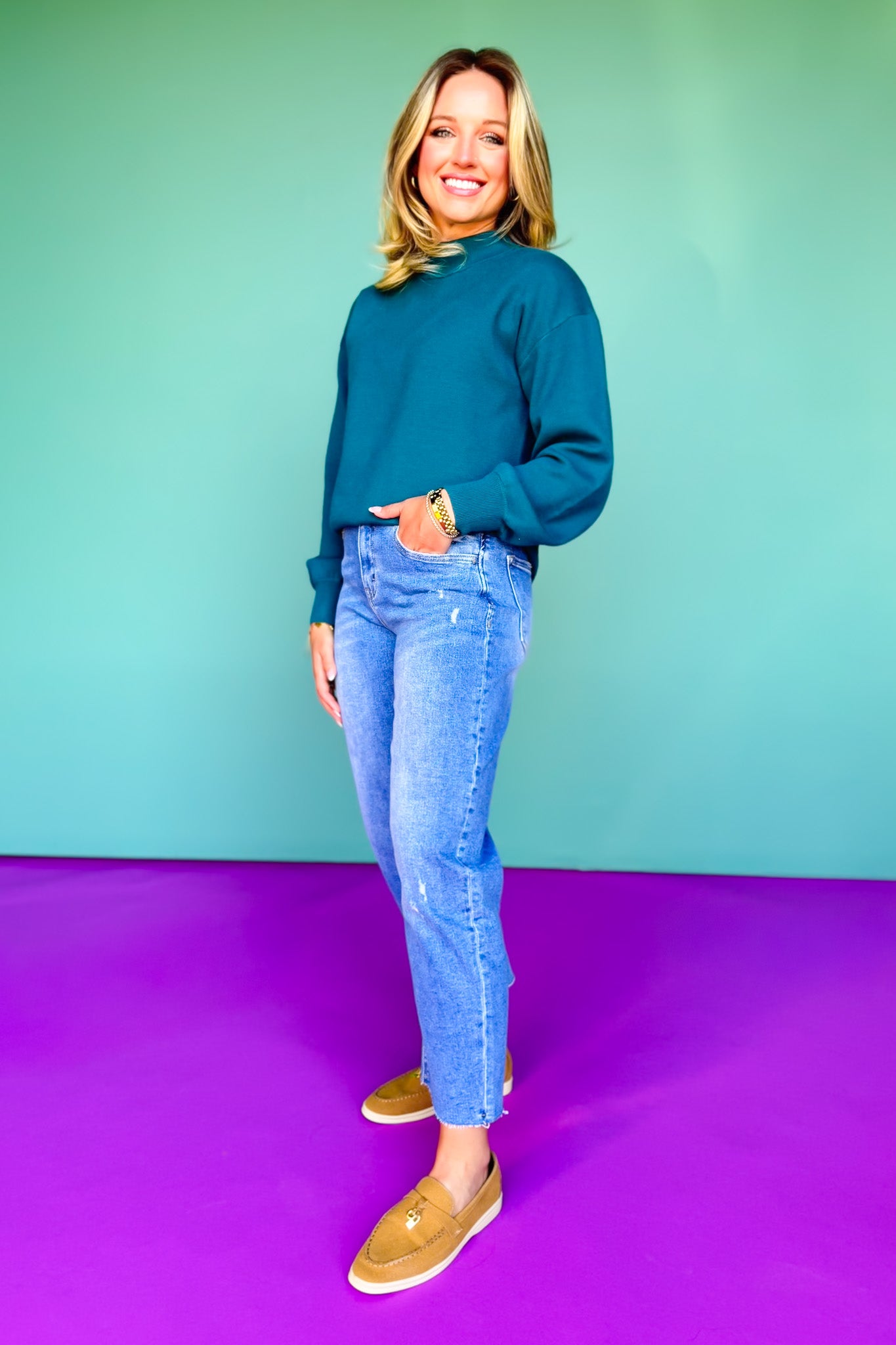 Lovervet By Vervet High Rise Slim Barrel Leg Jeans