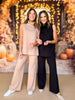 SSYS The Lynn Sleeveless Mock Neck Wide Leg Pants Knit Set In Black, perfect set, luxe fabric set, cozy set, perfect fall set, must have set, elevated basics, fall basics, SSYS the label by mallory fitzsimmons