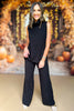 SSYS The Lynn Sleeveless Mock Neck Wide Leg Pants Knit Set In Black, perfect set, luxe fabric set, cozy set, perfect fall set, must have set, elevated basics, fall basics, SSYS the label by mallory fitzsimmons