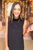 SSYS The Lynn Sleeveless Mock Neck Wide Leg Pants Knit Set In Black, perfect set, luxe fabric set, cozy set, perfect fall set, must have set, elevated basics, fall basics, SSYS the label by mallory fitzsimmons