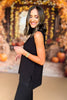 SSYS The Lynn Sleeveless Mock Neck Wide Leg Pants Knit Set In Black, perfect set, luxe fabric set, cozy set, perfect fall set, must have set, elevated basics, fall basics, SSYS the label by mallory fitzsimmons