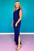 SSYS June Air Midi Dress In Navy