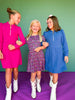 SSYS Kids Lainey Long Sleeve Dress In Magenta