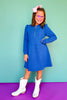 SSYS Kids Lainey Long Sleeve Dress In Royal