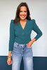 SSYS The Cece Knit Puff Long Sleeve Top In Teal, must have top[, must have fall top, must have basic, perfect basic top, elevated basics, chic basic top, SSYS the label, SSYS by mallory Fitzsimmons