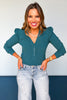 SSYS The Cece Knit Puff Long Sleeve Top In Teal, must have top[, must have fall top, must have basic, perfect basic top, elevated basics, chic basic top, SSYS the label, SSYS by mallory Fitzsimmons