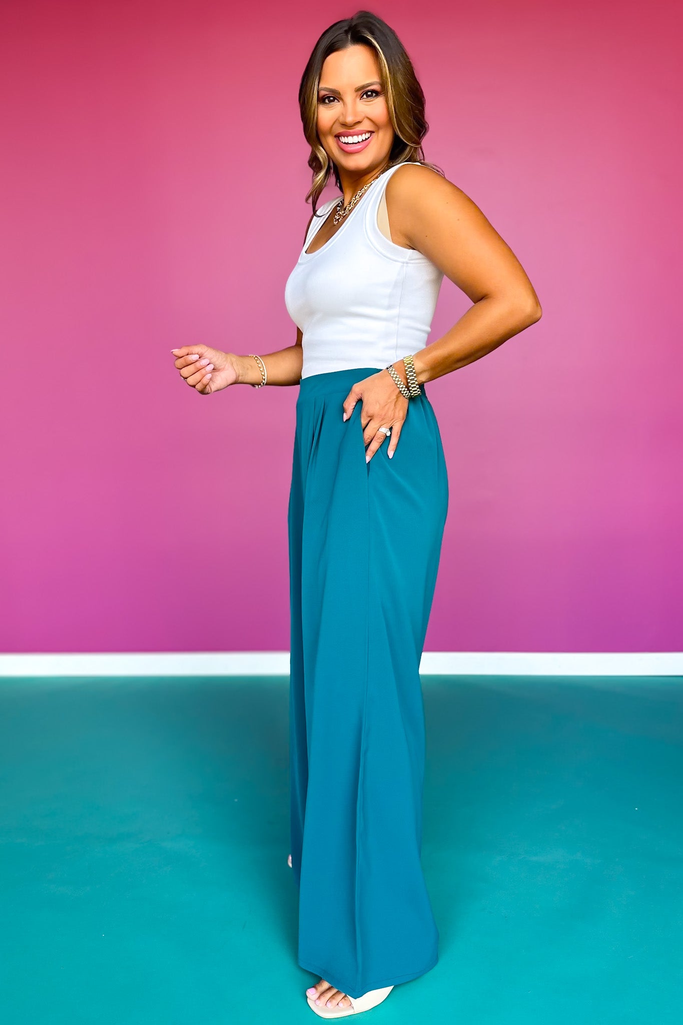 SSYS Jules Trouser Pants In Teal