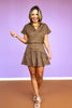 SSYS Elliot Laser Cut Skort In Chocolate *FINAL SALE*