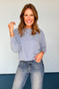 grey Raw Edge Cut Detail Drop Shoulder Sweatshirt, perfect basic must have basic, must have basic top, elevated basic, comfortable long sleeve top, cozy fall top, layering fall top, must have layering top, SSYS by mallory Fitzsimmons
