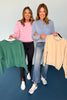 pinkRaw Edge Cut Detail Drop Shoulder Sweatshirt, perfect basic must have basic, must have basic top, elevated basic, comfortable long sleeve top, cozy fall top, layering fall top, must have layering top, SSYS by mallory Fitzsimmons