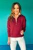 SSYS Anna Pullover In Maroon Greek Key