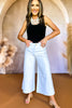 SSYS Cream Cropped Victoria Wide Leg Jeans *FINAL SALE*
