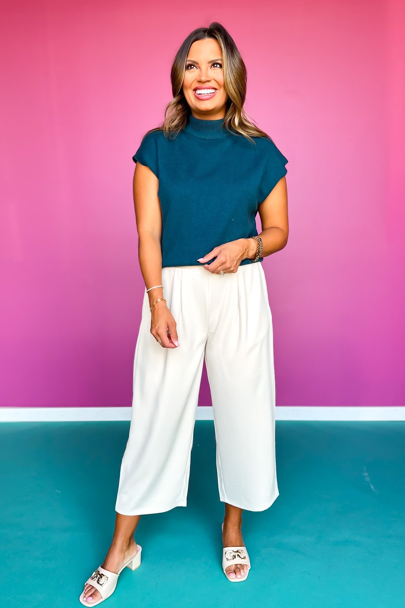 SSYS Jules Barrel Crop Trousers In Bone