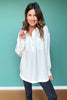 SSYS Jess Cozy Fleece Lined Top In Ivory