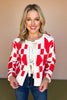 Red Knit Geometric Bow Front Ties Sweater Cardigan, must have cardigan, must have style, fall style, fall fashion, elevated style, elevated style, mom style, shop style your senses by mallory fitzsimmons, ssys by mallory fitzsimmons