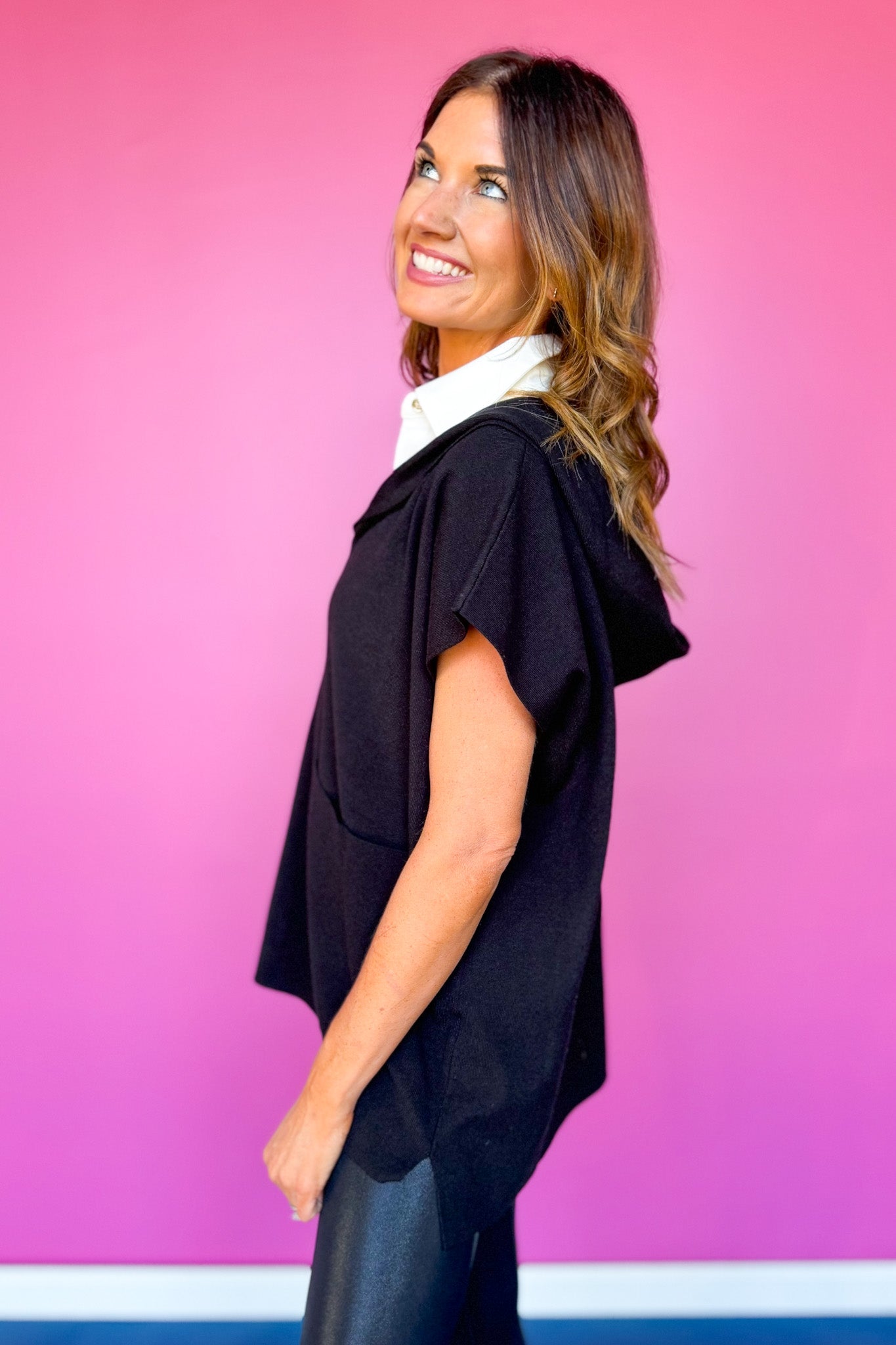 SSYS Hooded Genni Top In Black