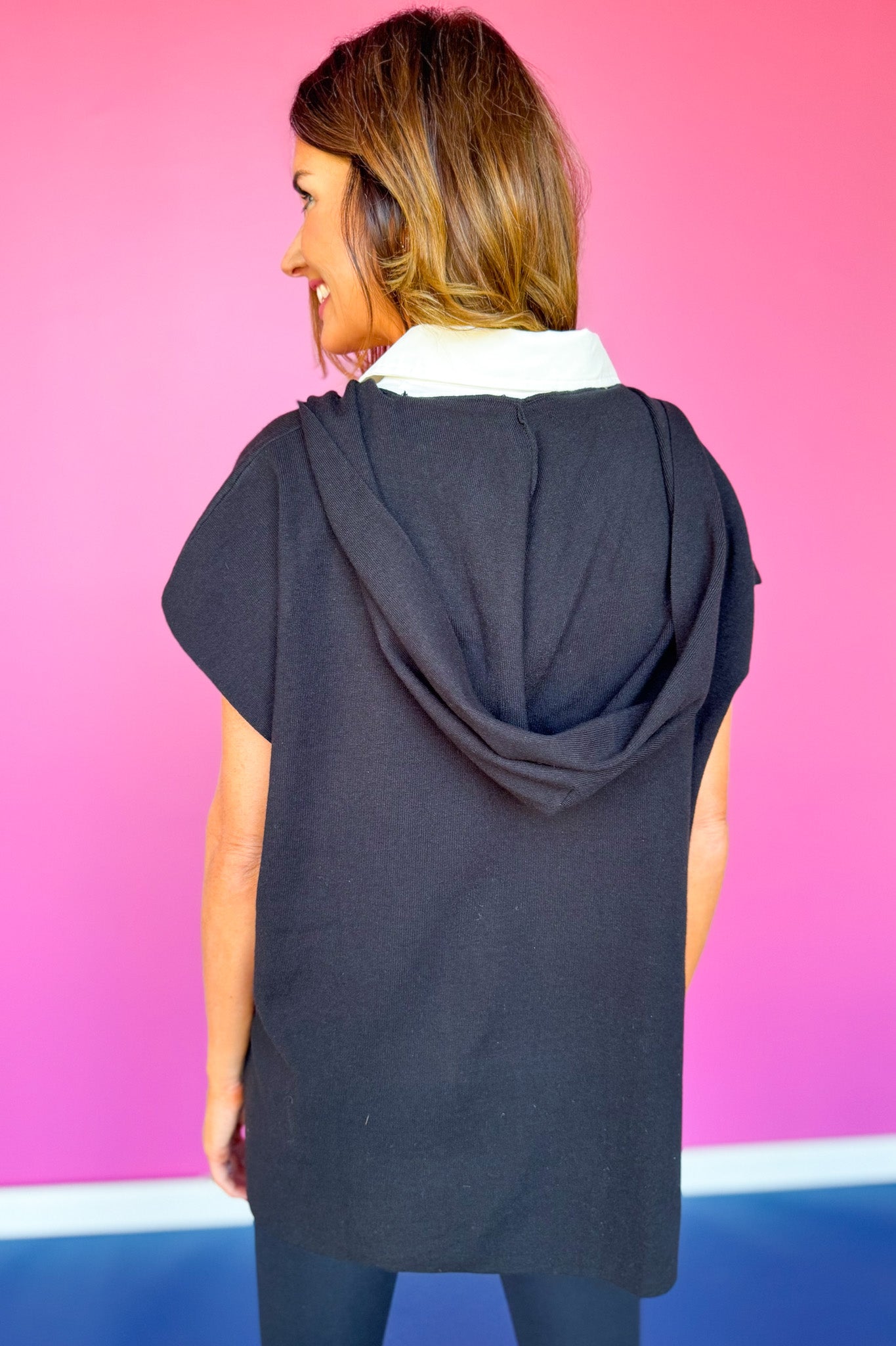 SSYS Hooded Genni Top In Black