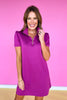 SSYS Fuchsia Everyday Dress In Air, ssys exclusive, must-have piece, elevated athleisure, ssys by mallory fitzsimmons