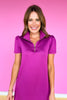 SSYS Fuchsia Everyday Dress In Air, ssys exclusive, must-have piece, elevated athleisure, ssys by mallory fitzsimmons