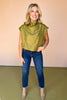 Olive High Collar Sleeveless Pleat Hem Balloon Top, must have top, must have style, fall style, fall fashion, elevated style, elevated style, mom style, shop style your senses by mallory fitzsimmons, ssys by mallory fitzsimmons
