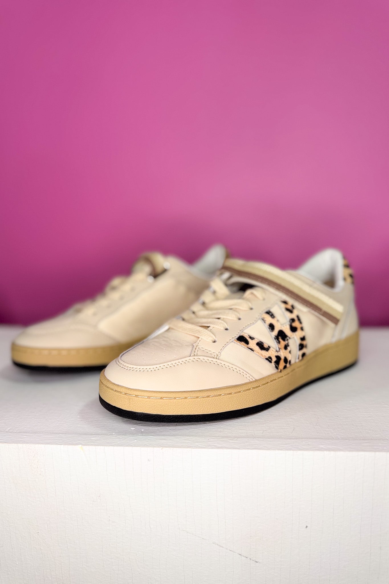 Vintage Havana Animal Print Stripe Strap Sneakers *FINAL SALE*