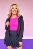 SSYS Black Zip Hooded Jacket