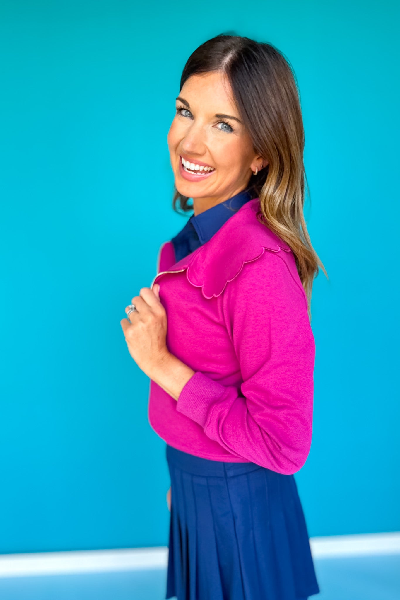 SSYS Lucy Lightweight Full Zip In Orchid