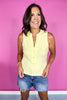 SSYS Cece Knit Sleeveless Tank In Light Yellow