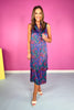 SSYS Gwen Dress In Navy Animal Print