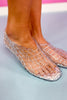 Clear Jelly Cutout Slip On Shoes