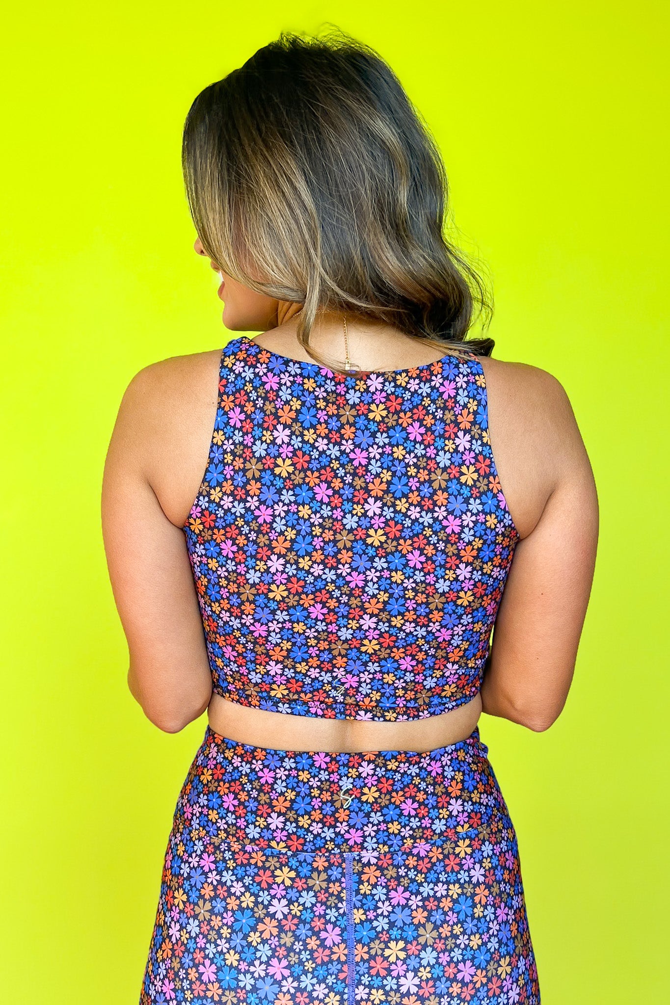 SSYS Black Colorful Floral Sports Bra *FINAL SALE*