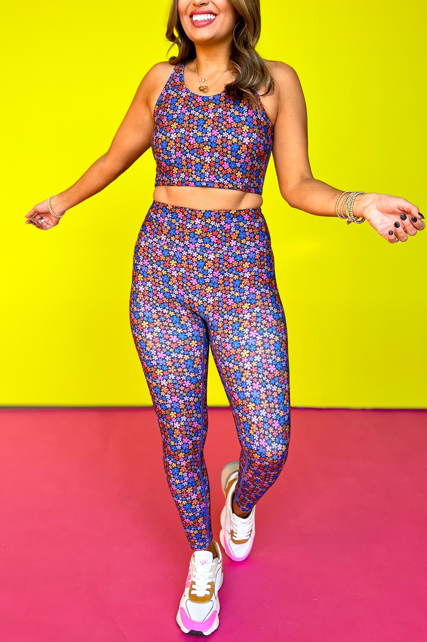 SSYS Black Colorful Floral High Waist Seamless Butter Leggings *FINAL SALE*