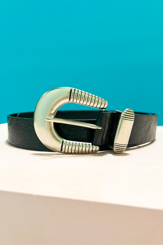 Black Buckle Belt