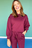 SSYS Mulberry Crew Neck Scuba Sweatshirt