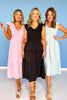 Mint Flutter Sleeve Smocked V Neck Tiered Dress *FINAL SALE*