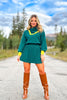 SSYS McClain Colorblock Bandana Sweater In Hunter