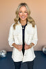 SSYS The Tyler Diamond Quilted Shacket In Ivory, Ssys the label, ssys shacket, chic jacket, must have shacket, elevated shacket, mom fashion, mom style, fall fashion, fall top, ssys by mallory fitzsimmons