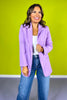 Bright Lavender Open Front Classic Blazer *FINAL SALE*