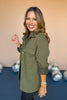 SSYS The Tyler Diamond Quilted Shacket In Olive, Ssys the label, ssys shacket, chic jacket, must have shacket, elevated shacket, mom fashion, mom style, fall fashion, fall top, ssys by mallory fitzsimmons