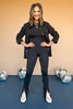 SSYS The Tyler Diamond Quilted Shacket In Black, Ssys the label, ssys shacket, chic jacket, must have shacket, elevated shacket, mom fashion, mom style, fall fashion, fall top, ssys by mallory fitzsimmons
