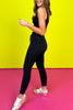 SSYS Ribbed Band Jogger Leggings In Black *FINAL SALE*