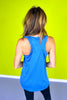 SSYS Royal Ruffle Racerback Honeycomb Active Tank Top