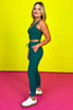 SSYS Ribbed Band Jogger Leggings In Emerald *FINAL SALE*